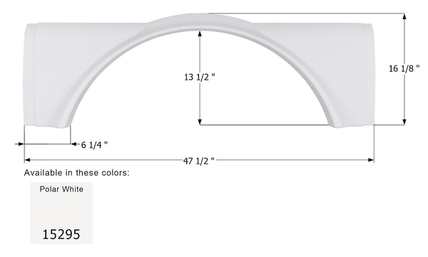 Icon Fender Skirt for Single Axle RVs (MPN: 15295)