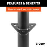 CURT Manual Topwind Trailer Tongue Jack (MPN: 25007)