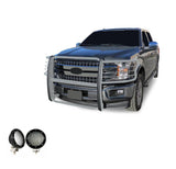 Black Horse Offroad Grille Guard Kit (MPN: 17FP32MSS-PLFB)