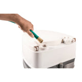 Portable Toilet with 4 Gallon Fresh Water Tank (MPN: 41545)