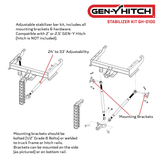 Gen-Y Hitch Receiver Stabilizer Kit (MPN: GH-0100)