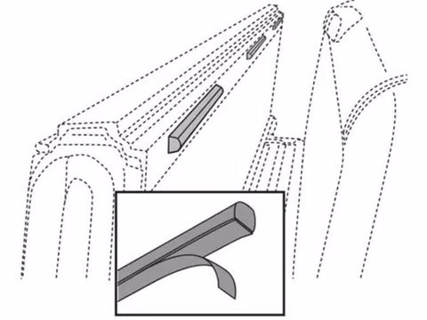 BAK Industries Tonneau Cover Paint Protector (MPN: PARTS-326A0008)