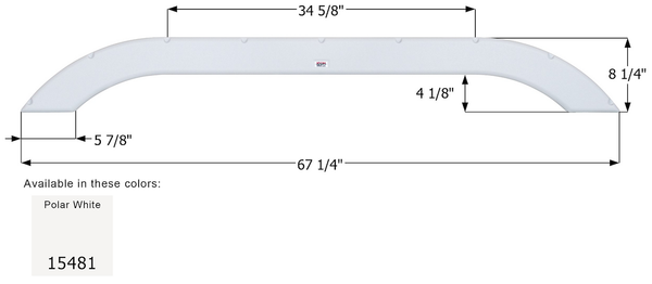 Icon Fender Skirt for Tandem Axle RVs (MPN: 15481)