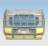 Black Horse Off Road Grille Guard (MPN: RU-FOF217-B)