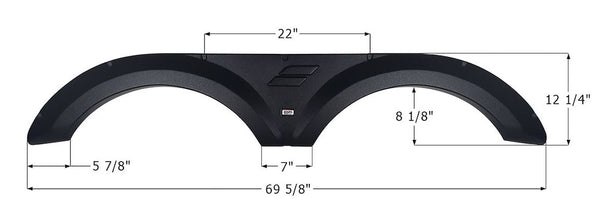 Icon Fender Skirt for Tandem Axle RVs (MPN: 14209)