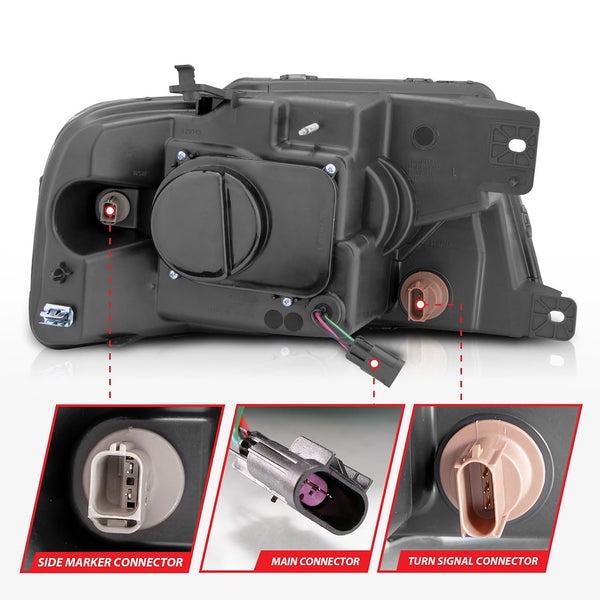 AnzoUSA Headlight Assembly With C Light Bar (MPN: 111542)