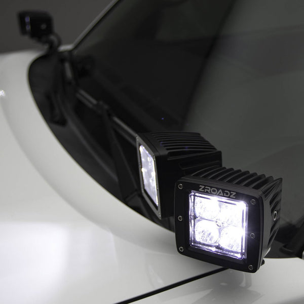 ZROADZ Hood Hinge LED Mounts (MPN: Z362281-KIT4)