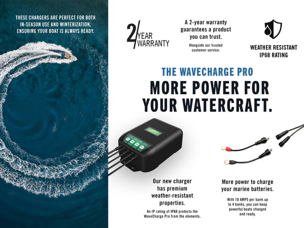 Battery Tender WaveCharge Pro 4-Bank Battery Charger (MPN: 022-1009-DL-WH)