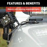 Aries LED Light Bar With Windshield Brackets (MPN: 1501306)
