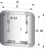 Vetus Altus Deck Hatch (MPN: ALT4633SL)