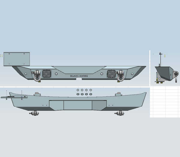 Black Horse Offroad Bumper (MPN: ARB-JL18)