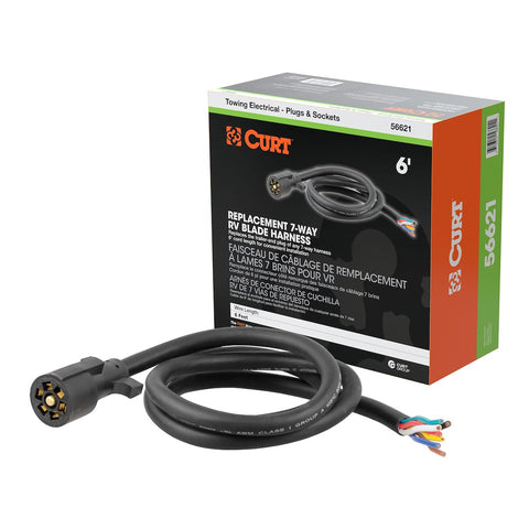 CURT 7-Way RV Blade Trailer Wiring Connector (MPN: 56621)