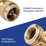 Flame King Propane Adapter Fitting (MPN: AB227)