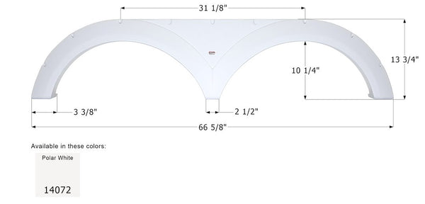 Icon Fender Skirt for Tandem Axle (MPN: 14072)