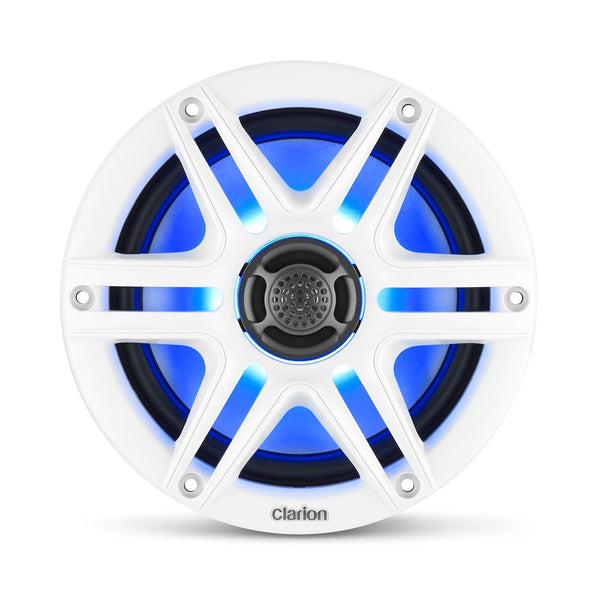 Clarion 6.5-Inch Marine Coaxial Speakers (MPN: CMS-651RGB-SWB)