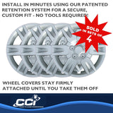 16 Inch Silver Wheel Cover Set by Coast To Coast (MPN: IWCB887216S)