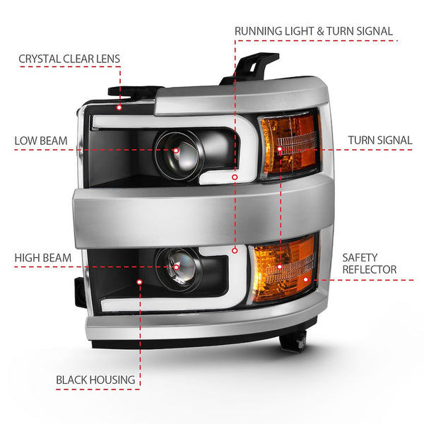 AnzoUSA Projector Headlight Assembly (MPN: 111359)