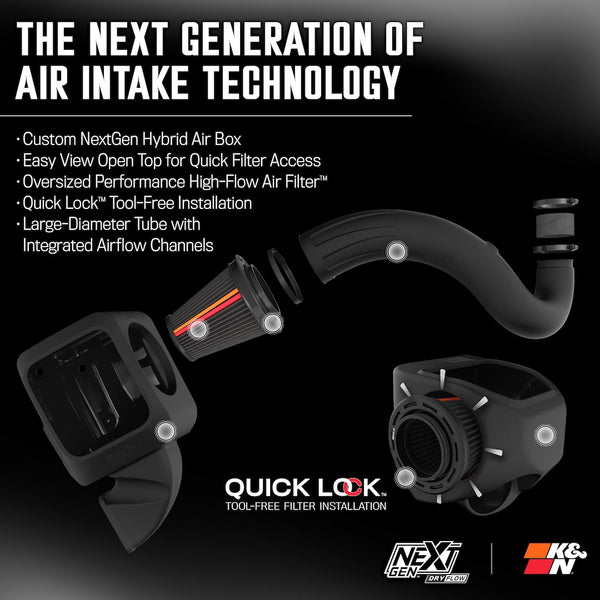 K&N NextGen Cold Air Intake System (MPN: 50-1564D)