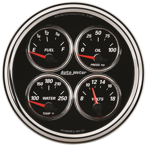 AutoMeter Designer Black II Gauge Set (MPN: 1224)