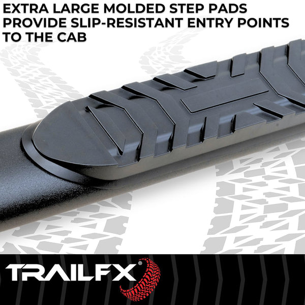 TrailFX 4 Inch Oval Tube Side Steps (MPN: A1018T)