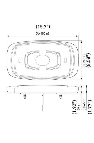 Hella LED Mini Bar Warning Light (MPN: 014565411)