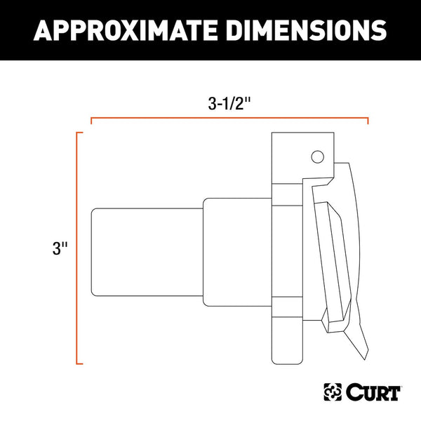CURT 7-Way RV Blade Trailer Wiring Connector (MPN: 56415)