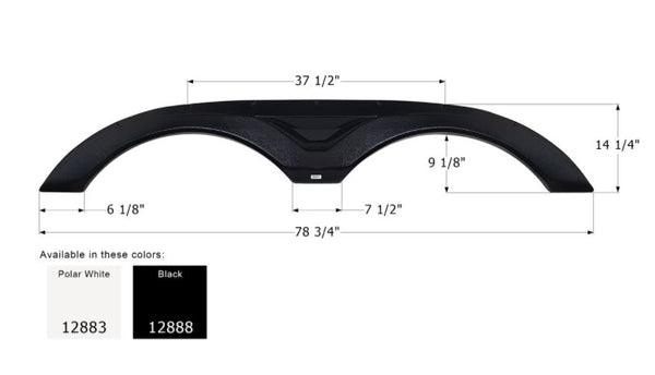 Icon Fender Skirt for Tandem Axle (MPN: 12888)