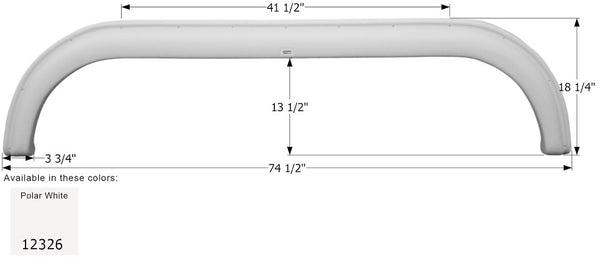Icon Fender Skirt for Tandem Axle RVs (MPN: 12326)