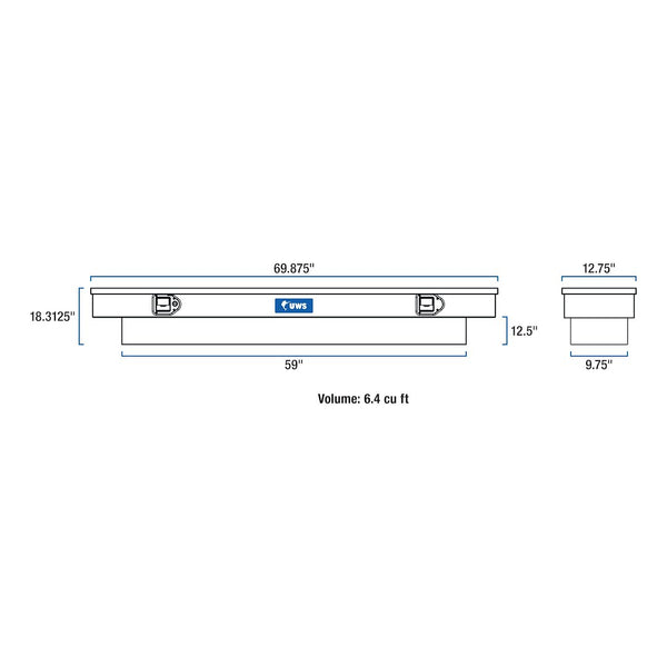UWS Crossover Truck Tool Box (MPN: EC10811)