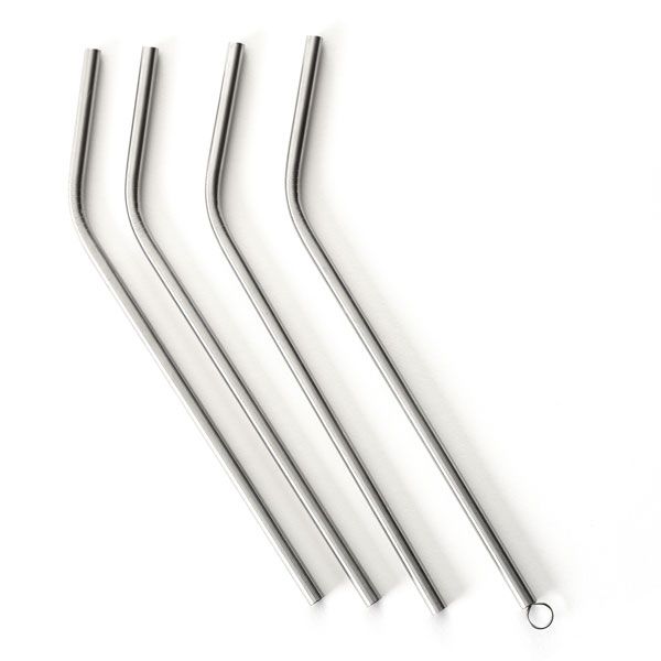Norpro Stainless Steel Curved Beverage Straws (MPN: 436)