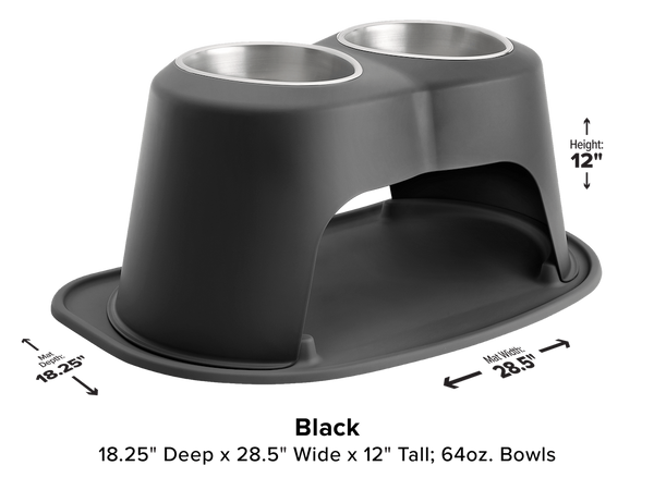 WeatherTech Double Low Pet Feeding System (MPN: DHC6412BKBK)