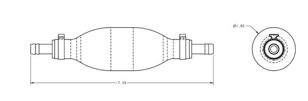 Sierra Marine Fuel System Primer Bulb (MPN: 18-8004EP-1)