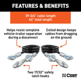 CURT Trailer Safety Cable (MPN: 80176)
