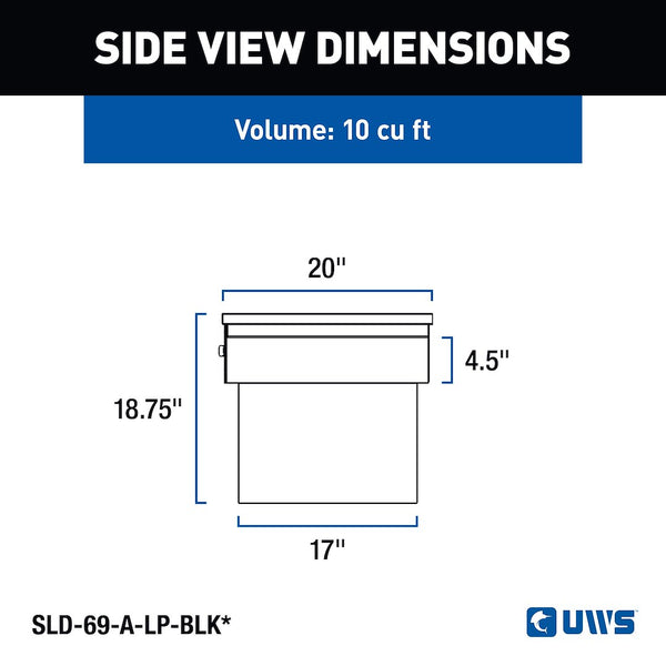 UWS Secure Lock Crossover Tool Box (MPN: SLD-69-A-LP-BLK)