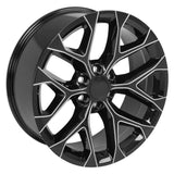 OE Wheels CV98B 22 Inch Aluminum Wheel (MPN: CV98B-22090-6550-24BM)