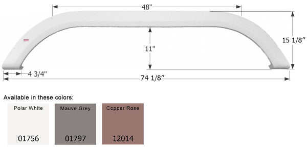 Icon Fender Skirt for Tandem Axle RVs (MPN: 01797)