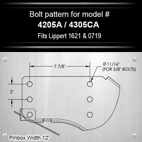 PopUp By Youngs Gooseneck Trailer Coupler (MPN: RVGC-4305CA)