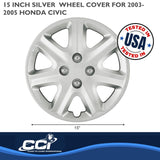 Coast To Coast Wheel Cover 15 Inch 7 Spoke Silver (MPN: IWCB890215S)