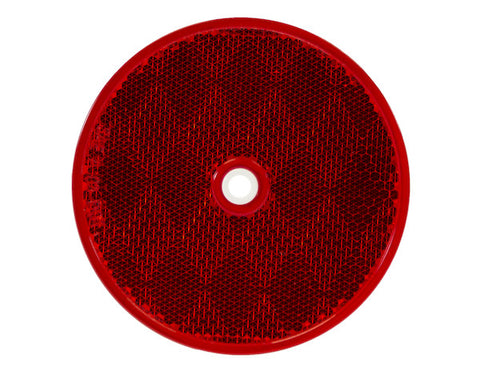Red Lens Reflector - 3.19 Inch Round Bolt-On (MPN: 5623316)