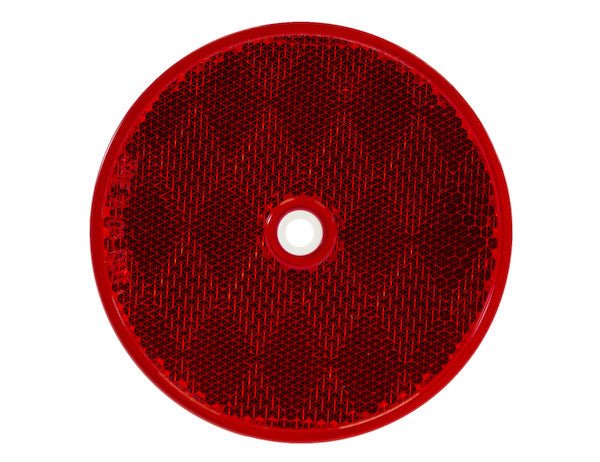 Red Lens Reflector - 3.19 Inch Round Bolt-On (MPN: 5623316)