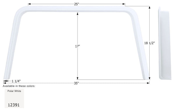 Icon Single Axle Fender Skirt (MPN: 12391)
