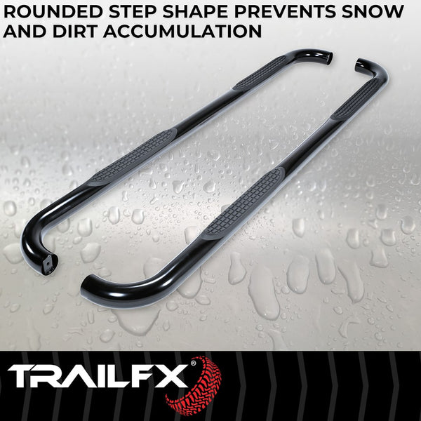 TrailFX Nerf Bar Round Tube Side Steps (MPN: A0045B)