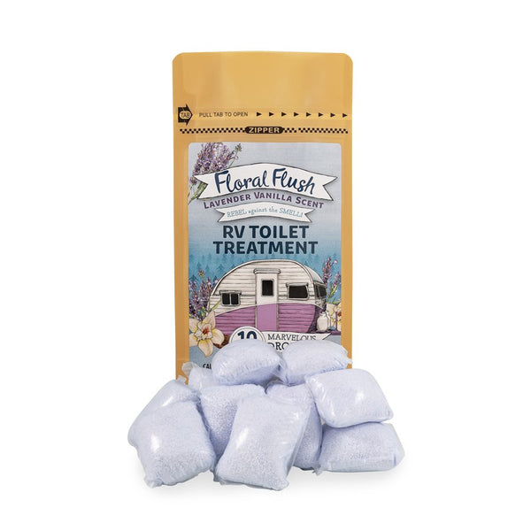 Waste holding tank treatment with floral flush (MPN: 41490)