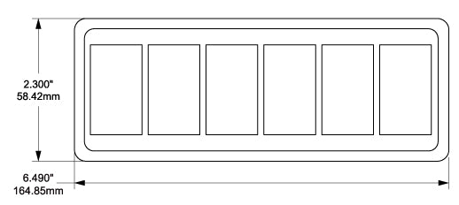 Blue Sea Switch Plate Cover Mounting Bracket (MPN: 8260-BSS)