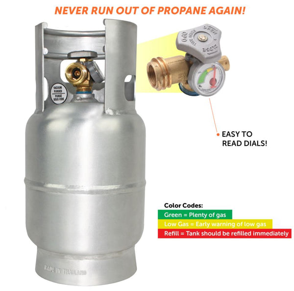 Flame King Portable Propane Tank (MPN: YSN5LB-G-ALM)