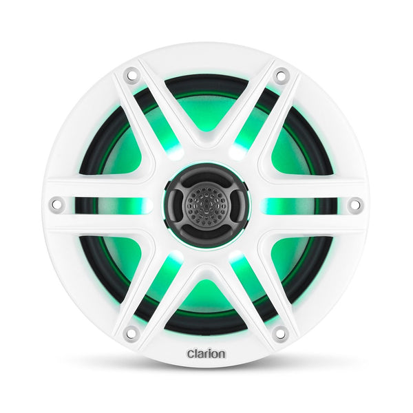 Clarion 6.5-Inch Marine Coaxial Speakers (MPN: CMS-651RGB-SWB)
