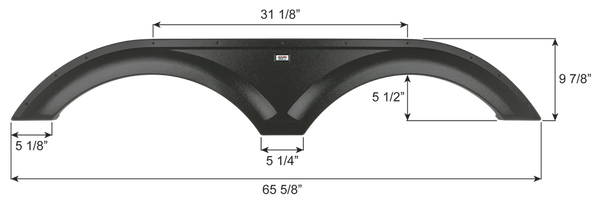 Icon Fender Skirt for Tandem Axle RVs (MPN: 16706)