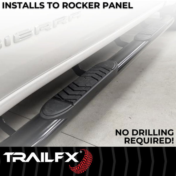 TrailFX 5 Inch Oval Straight Nerf Bar (MPN: A7002B)