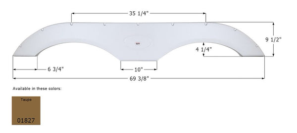 Icon Fender Skirt for Tandem Axle RVs (MPN: 01827)