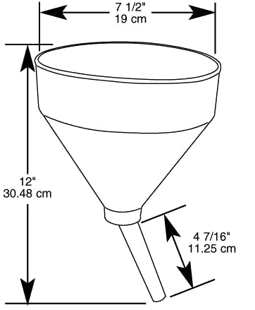 WirthCo Polyethylene Industrial Funnel (MPN: 32300)